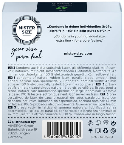 Preservativi Ultra Sottili 47 Mister Size