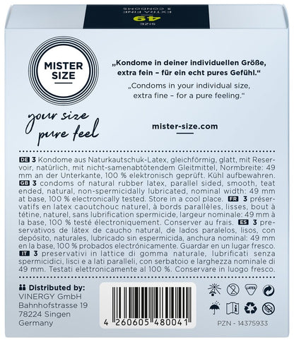 Preservativi Ultra Sottili 49 Mister Size