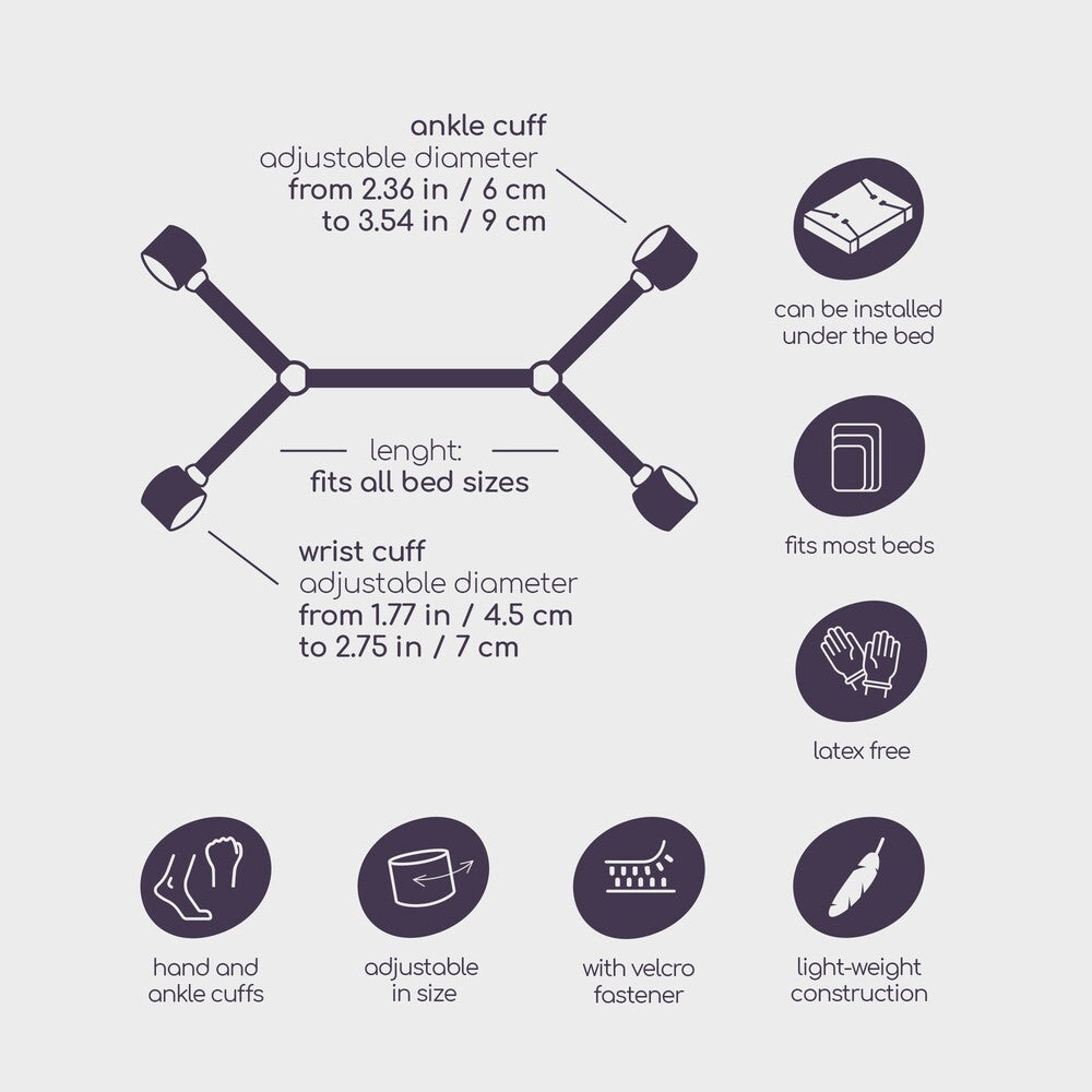 Costrittivo Bondage Bed Restraints