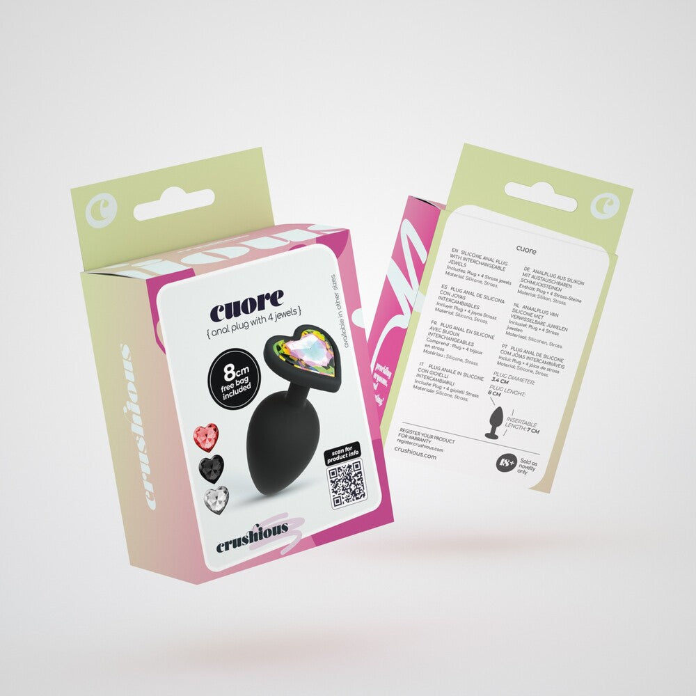 Plug Anale Cuore Ø 3,4 cm