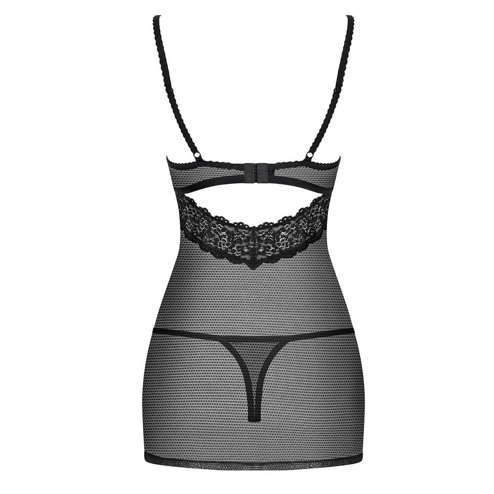 Baby Doll e Perizoma Sexy Neat Nero