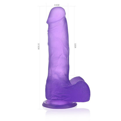 Dildo Realistico Jelly Crystal 17 cm