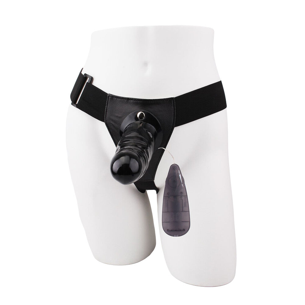 Strap On Basic Vibrating Harness 19 cm