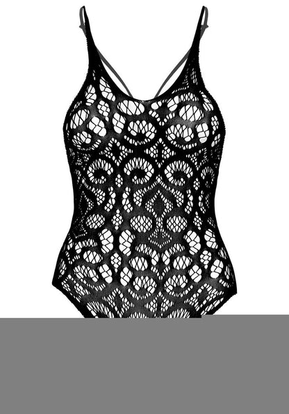 Body Sexy Seamless Scroll Lace Nero