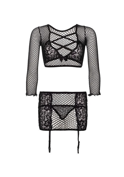 Completino Sexy Crop Top and Garter Skirt