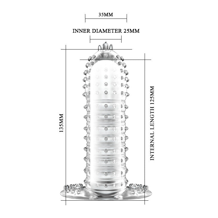Guaina e Prolunga Pene Sleeve Tower 13,5 cm