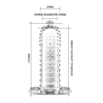 Guaina e Prolunga Pene Sleeve Tower 13,5 cm