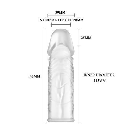 Guaina e Prolunga Pene Sleeves Extra  14 cm