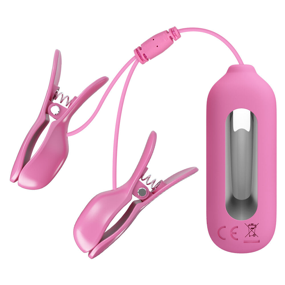 Pinzette Vibranti Per Capezzoli Romantic Wave II