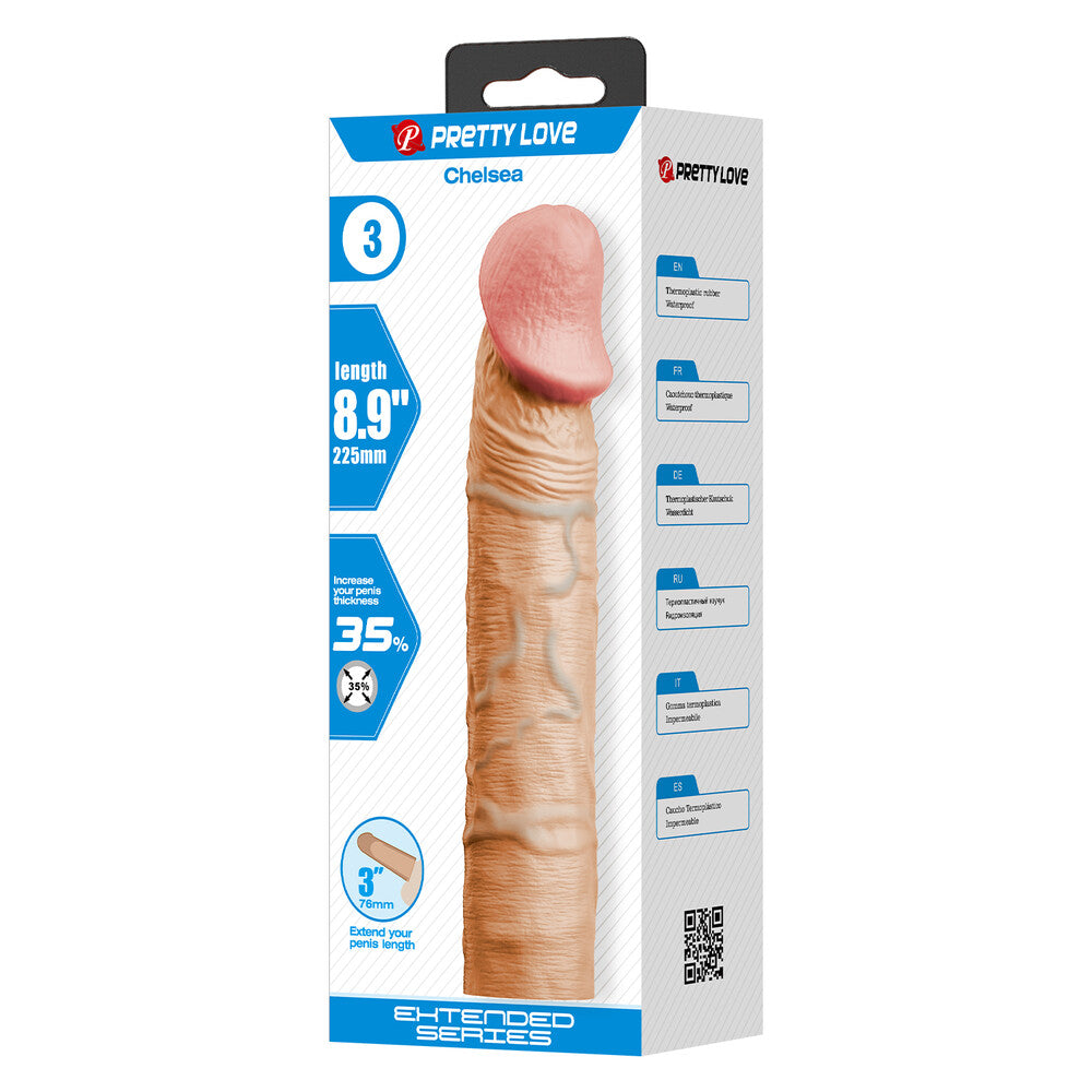 Guaina e Prolunga Pene Derek 21,5 cm