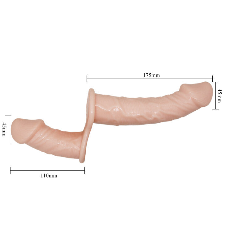 Strap-on Vibrante Ultra Passionate Dual Vibration 17,5 cm