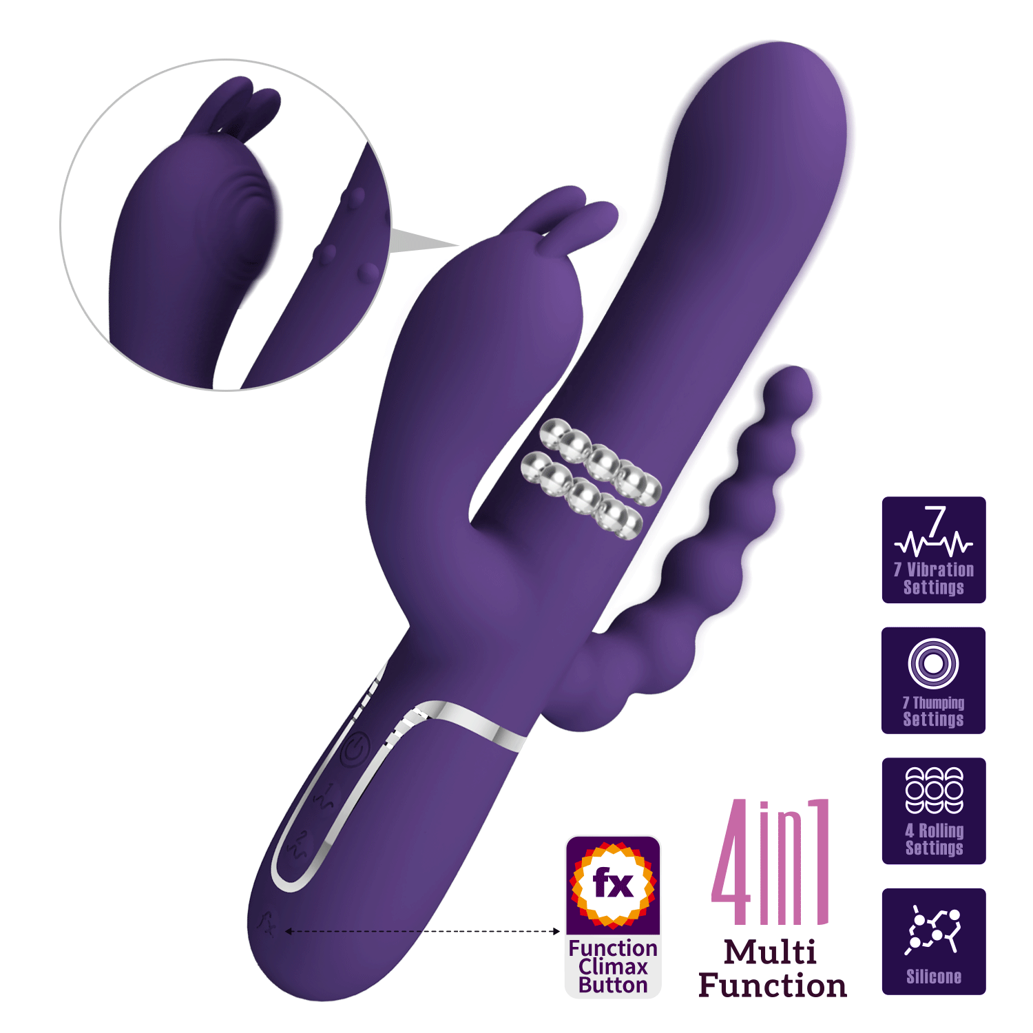 Vibratore Tripla Stimolazione Cammy