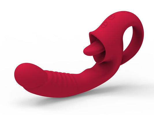 Licking Vibratore Doppia Stimolazione 